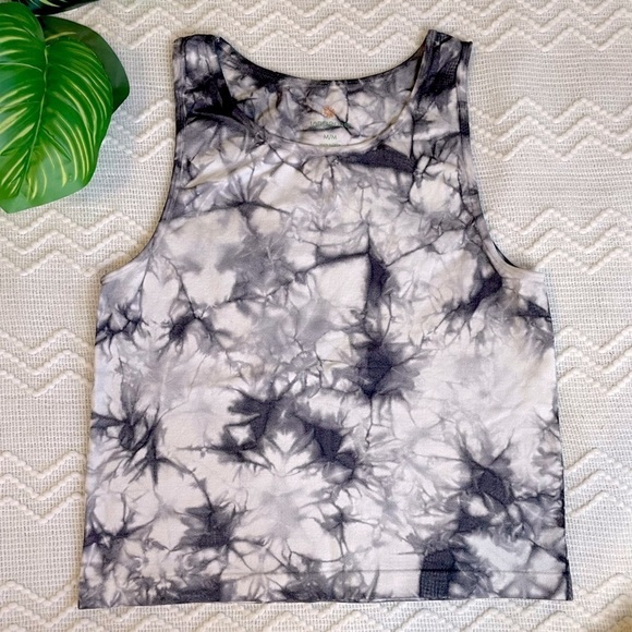 Tangerine Tops - Tangerine Tie Dye Cropped Workout Tank